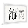 "Laundry Loads of Fun" Framed Painting Print, 30x20