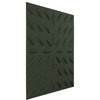 Blaze EnduraWall 3D Wall Panel, 19.625"Wx19.625"H, Satin Hunt Club Green