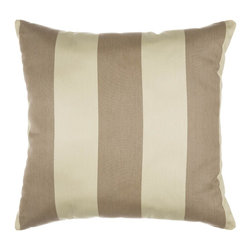 Pawleys Island Hammocks - Pawleys Island Regency Sand Sunbrella Outdoor Throw Pillow 18" Square - Outdoor Cushions And Pillows
