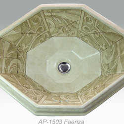 Hand Painted Drop-in Sinks by Atlantis Porcelain Art - Products