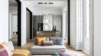 Un interiorismo muy arquitectónico en Chamberí.