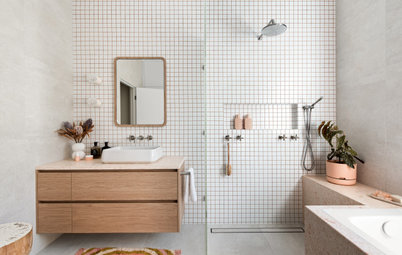 Before & After: A Graphic Mid-Century Bathroom Fit for a Family