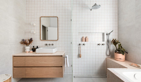 Before & After: A Graphic Mid-Century Bathroom Fit for a Family