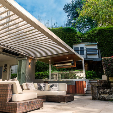 Backyard BBQ and Entertainment Area
