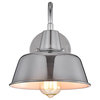 CHLOE Lighting IRONCLAD Industrial 1-Light Chrome Wall Sconce