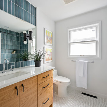 Fun playful color Bathroom