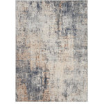 Nourison - Nourison Rustic Textures 3'11" x 5'11" Grey/Beige Modern Indoor Area Rug - This beautifully carved contemporary rug from the Rustic Textures Collection brings abstract greys and neutrals together for a weathered, rustic d�cor feel that adds depth and texture to any space. High-low pile construction and subtly shifting colors are at home in urban and cabin settings alike.