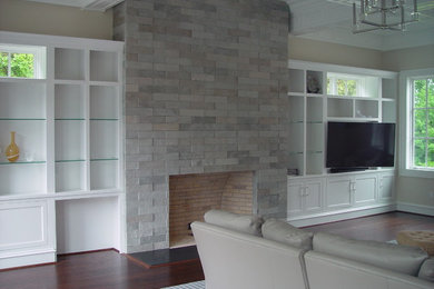 Family room - transitional family room idea in Baltimore
