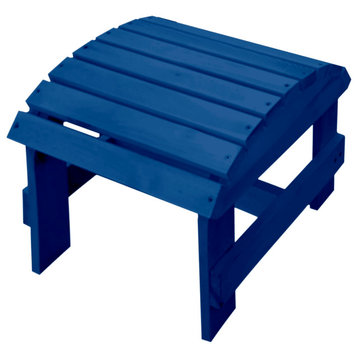 Patio Pine Ottoman, Navy Blue