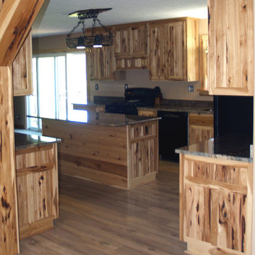 Rustic Hickory Kitchen Cabinets