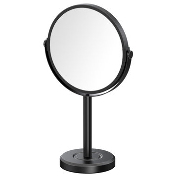 Latitude II Table Vanity Mirror, Matte Black