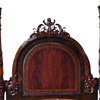 New Queen Poster Bed  Opulent Carved Crest