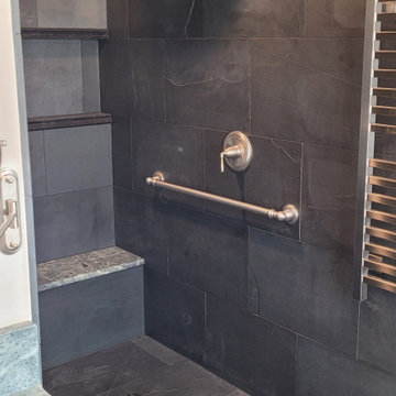 Slate Bathrooms and Sunroom