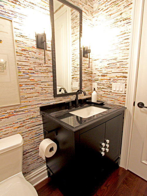 Powder Room Black Vanity ~ Pepper Pike, OH