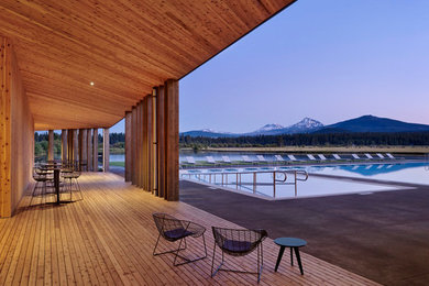 Inspiration for a large contemporary home design remodel in Vancouver