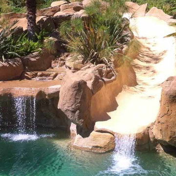 Slide and Precast Rock Repair and Repaint