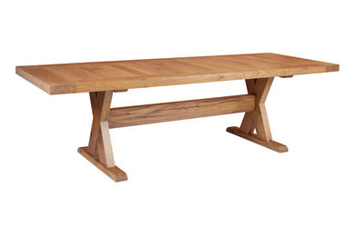 Reclaimed oak dining room table 4
