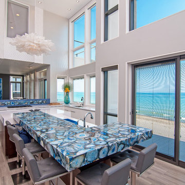 California Style Modern Beach House on Lake Michigan