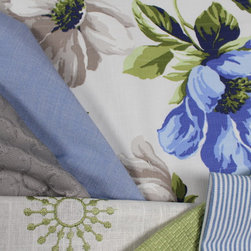 Blue-Green-Grey Fabric Story - Fabric