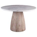 HTD - Palm Springs Round Dining Table, White Marble Round Dine Table, Round Dining - Limited Availability on this very popular design.
