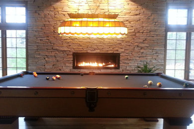 Billiards Room Fireplace
