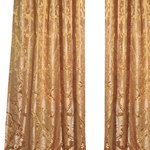 homesilks - Deca Silk Curtains, Gold, 96x52 - There's nothing like one of a kind. Fully lined 100% silk rod pocket curtains, 52 inches wide, in three colors, three lengths. No faux, no needless markup. Make all your home decor all yours.
