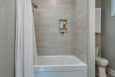 Inspiration for a transitional bathroom remodel in Other