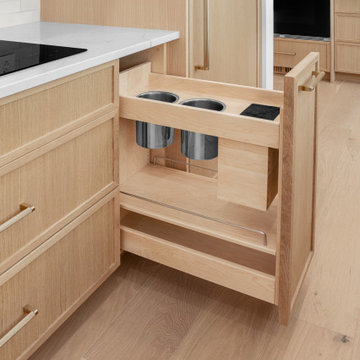 Sherwood Park Custom Home - Rift Cut White Oak with Natural Lacquer