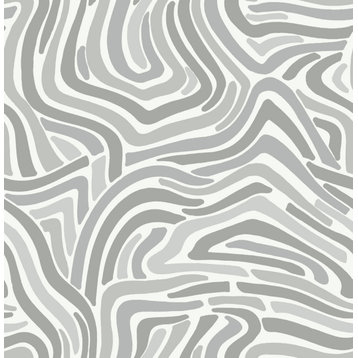 Grey Spirited Peel & Stick Wallpaper Bolt