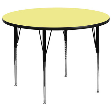 Thermal Laminate Activity Table, Yellow, 42'' Round