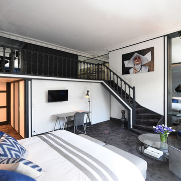 Bedroom with mezzanine- Paris, France