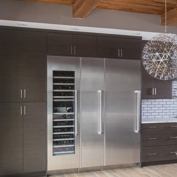 Contemporary Kitchen Cabinets with an Industrial Feel