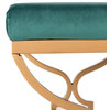 Cierra Rectangle Bench Emerald/Gold