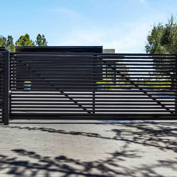 Custom Automatic Cantilever Gate Installation in Los Altos Hills
