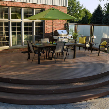 Some staged custom decks by Hickory Dickory Decks.