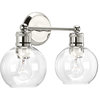 Hansford Collection 2-Light Bath and Vanity, Polished Nickel