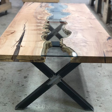New Big Leaf Maple River Table 2018