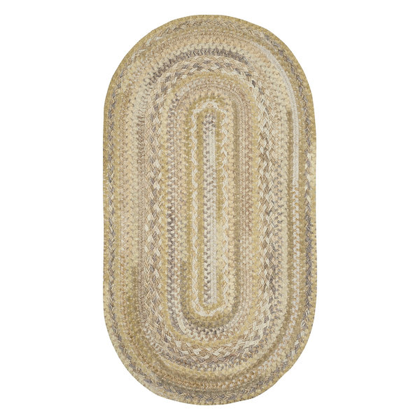 Harborview Braided Oval Rug, Natural, 4'x6'