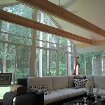 Converted Screen Room to Cathedral Style Family Room