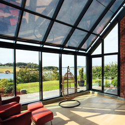 External roller blinds for existing glass atrium roof - Exterior Shutters