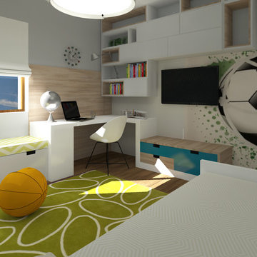 Football themed bedroom