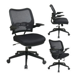 Black Deluxe Executive Mesh Office Chair - Office Chairs