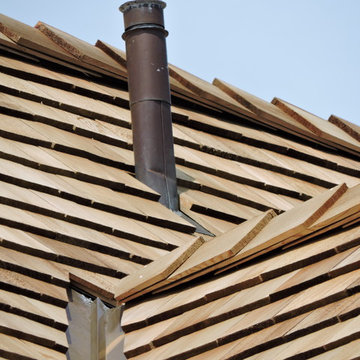 Cedar Roof on Westport, CT Victorian Style Beach Home