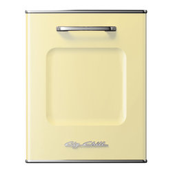 Big Chill Retro Dishwasher Panel- Buttercup Yellow - Dishwashers