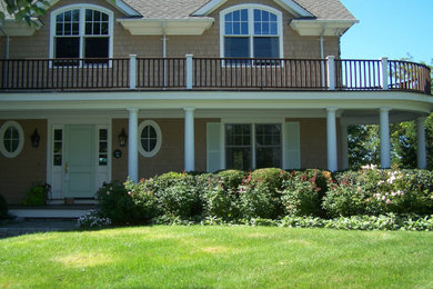 Inspiration for a coastal home design remodel in Boston