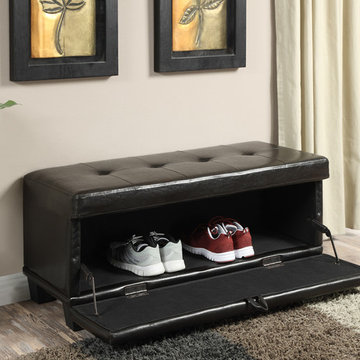 Designs4Comfort Front Drop Down Hinged Ottoman