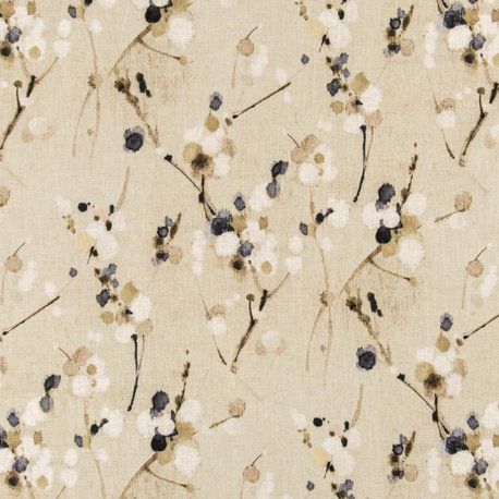 Natural Performance Leaves Print Upholstery Fabric by the Yard