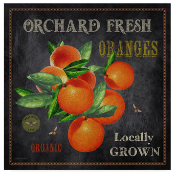 Jean Plout 'Orchard Fresh Oranges' Canvas Art