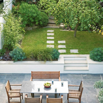 Jardines, terrazas y piscina