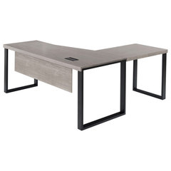 BELLEZE Rhudi 62 Executive Desk, Stone Grey 